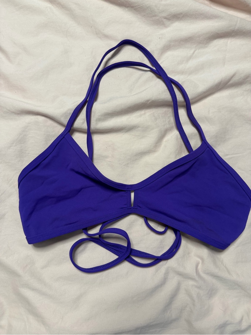 JOLYN Purple Bikini Top XL